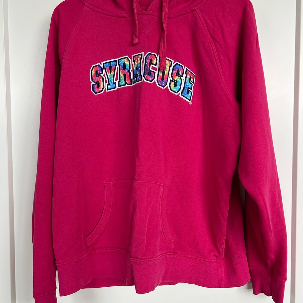 Champion Syracuse Pink Hoodie, size xl